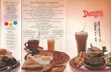1972 DENNY'S FAMILY RESTAURANT vintage mini take-out menu TUCUMCARI, NEW MEXICO picture