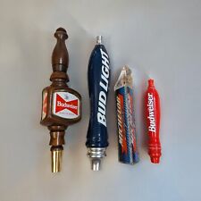 Beer Tap Handle Lot Of Four Michelob Light Bud Light Budweiser Man Cave Vintage picture