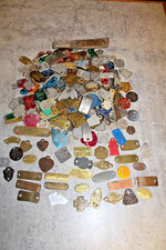 300 ANTIQUE AND VINTAGE METAL DOG LICENSES, RABIES TAGS--HUGE LOT 1920-1970 picture
