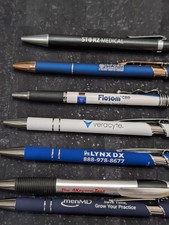 Lot of 14 Drug Rep Medical Industry Pens, Good Condition picture