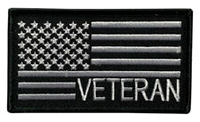 Veteran USA Flag Tactical Patch [Hook Fastener - 3.5 X 2.0 V-8] picture