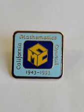California Mathematics Council 50 Year Anniversary Pin High School Support  picture