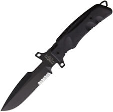 Fox Predator I Fixed Blade Knife Black Bohler N690 Drop Pt Blade w/ Sheath  picture