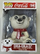 Funko Pop Ad Icons Coca-Cola Polar Bear #59 Shop Limited Edition 10" Figure #A picture