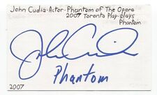 John Cudia Signed 3x5 Index Card Autograph Signature Actor Phantom of the Opera picture