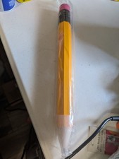1 large 15" x 1.4" pencil writes and has cover novelty funny classroom teacher picture