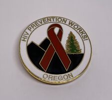 HIV Prevention Works Oregon Red Ribbon Awareness Lapel Pin (157) picture