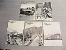 Lot of 5 Western Pacific Employee MILEPOSTS Magazines Trains Railroad lot4 picture