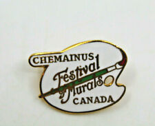 Chemainus Festival of Murals British Columbia BC Canada Collectible Pin Vintage picture