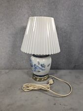 Chinese Oriental Porcelain Blue and White Ginger Jar Style Lamp Floral Décor picture