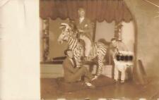 Rare Candid RPPC photo Hollywood Star LEROY MASON Zebra Gay int Edwin Carewe  picture