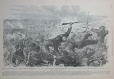 Original Henri Lovie Civil War Lithograph BATTLE OF MUNFORDVILLE Kentucky 1862 picture