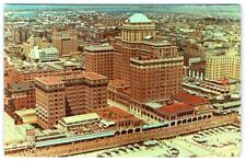 1960's CHALFONTE HADDON HALL AERIAL VIEW BOARDWALK ATLANTIC CITY NJ POSTCARD picture