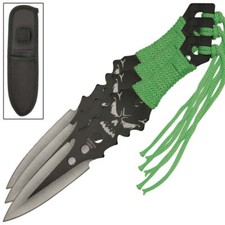 Zombie Killer Virulence Three-Piece Ninja Throwing Knives Set -with Nylon Sheath picture