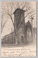 Wilkes Barre Pa Pennsylvania - Osterhout Library  Luzerne County - Postcard 1907 picture