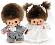 Monchhichi & Bebichhichi Wedding Plush Doll Set 6.3 inches Sekiguchi Gift picture