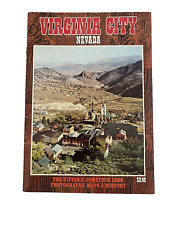 Vtg Virginia City Nevada Souvenir Book ~ Travel Brochure / Booklet w Maps Photos picture