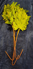 Lot of 3 Artificial Aralia Leaf Stems Faux Greenery Tropical Ficus Foliage 32" picture