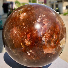 6.9lb  Natural Red Gum Flower stone quartz sphere crystal ball reiki healing picture