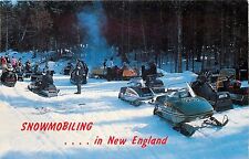 Snowmobiling in New England Postcard picture