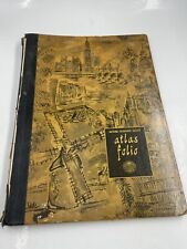 1959 National Geographic Society Atlas Folio. Great hard back book full of maps picture