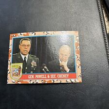 Bcc-c Desert Storm 1991 Topps  #158 General Colin Powell Dick Cheney picture
