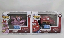 Funko Pop Disney Pixar Cars Lot Lightning McQueen 1800 + Mater 1788 w/Protector picture