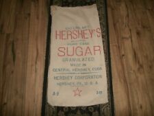 Cuban 1940's Hershey's sugar 100lb sack bag Cuba cotton, RARE chocolate HTF picture