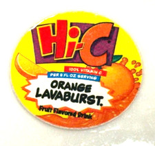 Soda Valve Sticker Hi-C, 100% Vitamin C Per 8 oz Serving, Orange Lavaburst Drink picture