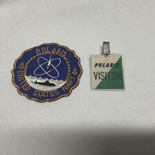 Original A1 Polaris Program U.S. Navy Nuclear Sub Patch And Visitor Pass picture