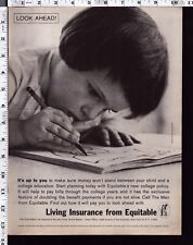 1962 Vintage Print Ad Equitable Life Insurance picture