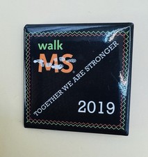 2019 Walk MS Multiple Sclerosis Awareness Event Pinback 1.5" picture