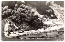 Postcard Texas City TX RPPC Disaster Fire Smoke After Explosion April 16 1947 picture