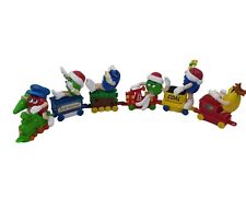 Mars M&Ms Set of 6  Series 1 Candy Toppers Christmas Train Engine Cars Caboose picture