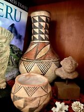 Pre Columbian Poly Chrome Painted Kayenta Terra Cotta Vessel Vase Pot picture