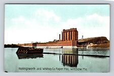 Winslow ME-Maine, Hollingsworth And Whitney Company Paper Mill Vintage Postcard picture