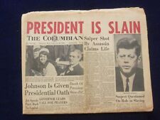 1963 NOV 22 THE COLUMBIAN NEWSPAPER - PRESIDENT IS SLAIN -VANCOUVER, WA- NP 6441 picture
