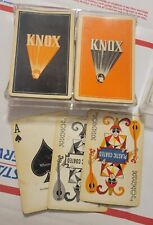 Used Vintage Whitman Knox Advertising Double Playing Cards Deck  picture