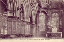 CPA 50 NORMANDY approx. Cherbourg VALOGNES Woodwork of the Church Choir ST MALO picture