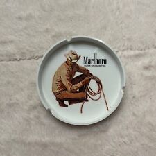 Marlboro Man Ash Tray Cigarette Company Cowboy Western Vintage picture