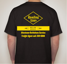RDG -Reading Railroad Bee-Line Service T-Shirt X-Large CNJ CR Philly L@@k picture