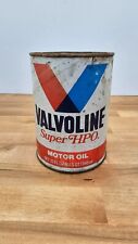 Vintage NOS Unopened High Performance Valvoline Super HPO Motor Oil Quart Can picture
