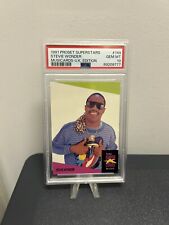1991 Pro Set Superstar Musicards UK Edition Stevie Wonder PSA 10 Gem Mint Pop 5 picture