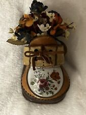 Vintage clay shoe planter With Leather Lace The Clay Cobbler picture