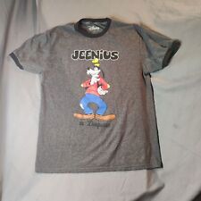 Walt Disney World Goofy T-shirt Gray Genius In Disguise Size M Teen Youth picture