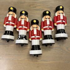 Lot Of 5 VTG 1995 Empire Nutcracker Toy Soldier Blow Mold 10” Pathway Toppers #D picture