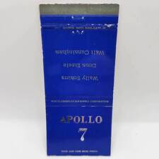 Vintage Matchbook Apollo 7 Space Mission Rockwell Corporation Astronauts picture