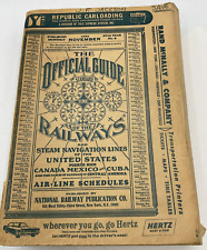 November 1964 Official Guide Railway Steam Navigation Lines Maps Timetable picture