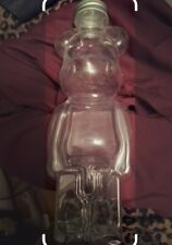 BearBrick inspired PLASTIC Clear drink bottle With Lid picture