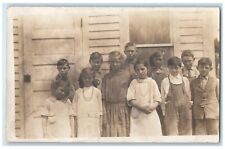 c1910's Students Childrens At School RPPC Photo Unposted Antique Postcard picture